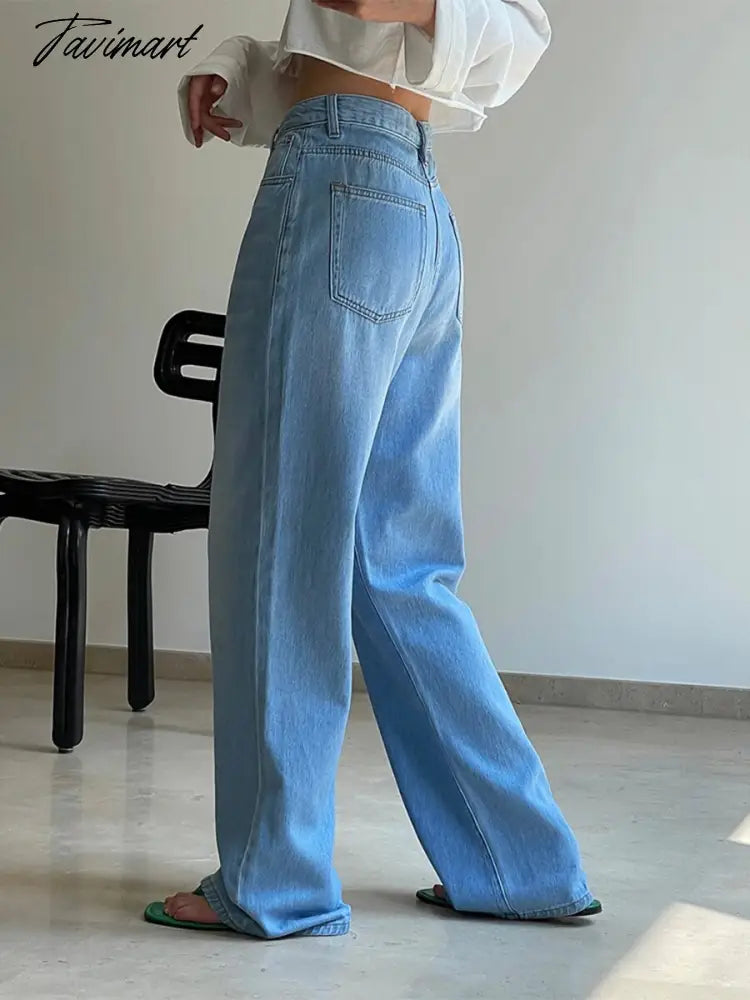 Women Classic Solid Color Jeans Summer New Fashion Cotton Cozy Zipper High Waist Long Pant Casual Simple Ladies Pants