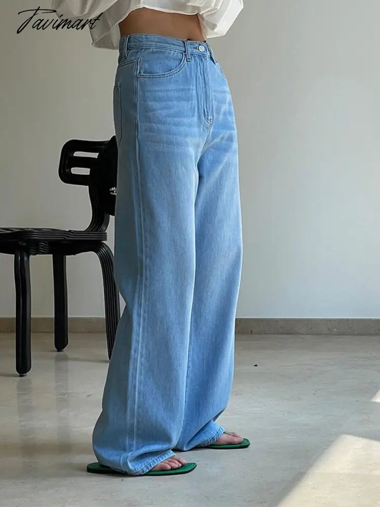 Women Classic Solid Color Jeans Summer New Fashion Cotton Cozy Zipper High Waist Long Pant Casual Simple Ladies Pants