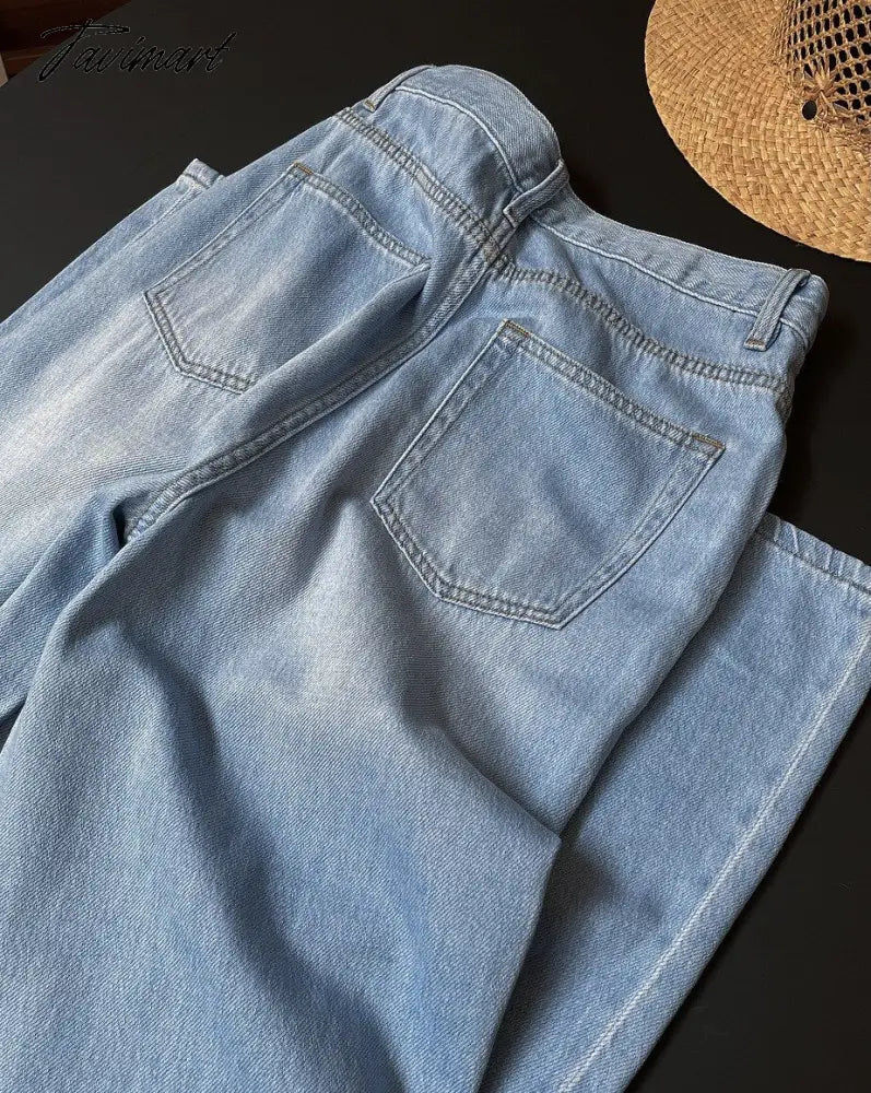 Women Classic Solid Color Jeans Summer New Fashion Cotton Cozy Zipper High Waist Long Pant Casual Simple Ladies Pants