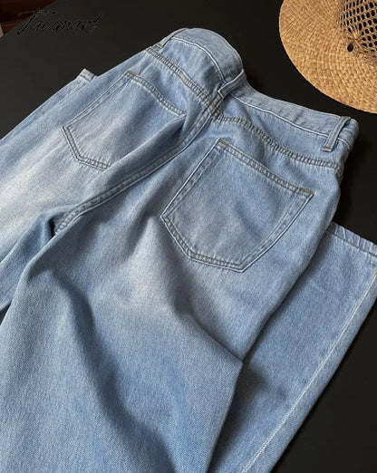 Women Classic Solid Color Jeans Summer New Fashion Cotton Cozy Zipper High Waist Long Pant Casual Simple Ladies Pants