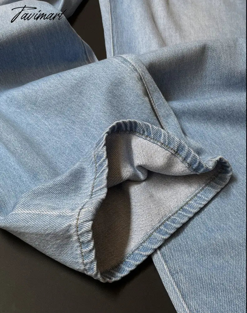 Women Classic Solid Color Jeans Summer New Fashion Cotton Cozy Zipper High Waist Long Pant Casual Simple Ladies Pants