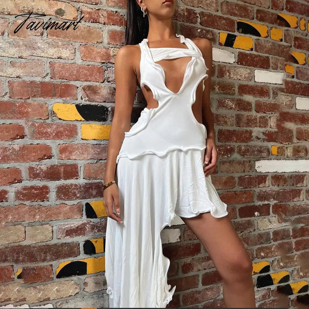 Women Dress Summer New Product Pleated Square Neck Suspender Dress Women