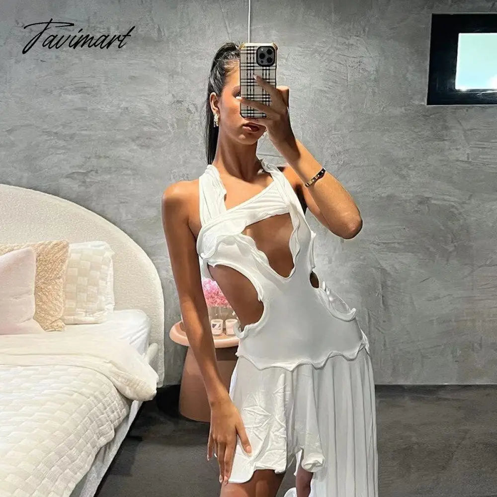 Women Dress Summer New Product Pleated Square Neck Suspender Dress Women