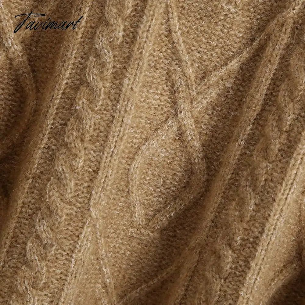 Women Elegant Twist Ruffle Trims Armhole Cable Knitted Sweater Vest Vintage Chaleco Mujer Female Waistcoat Chic Top