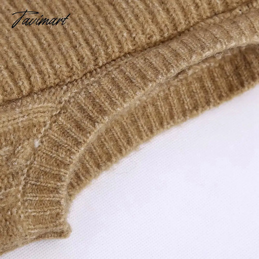 Women Elegant Twist Ruffle Trims Armhole Cable Knitted Sweater Vest Vintage Chaleco Mujer Female Waistcoat Chic Top