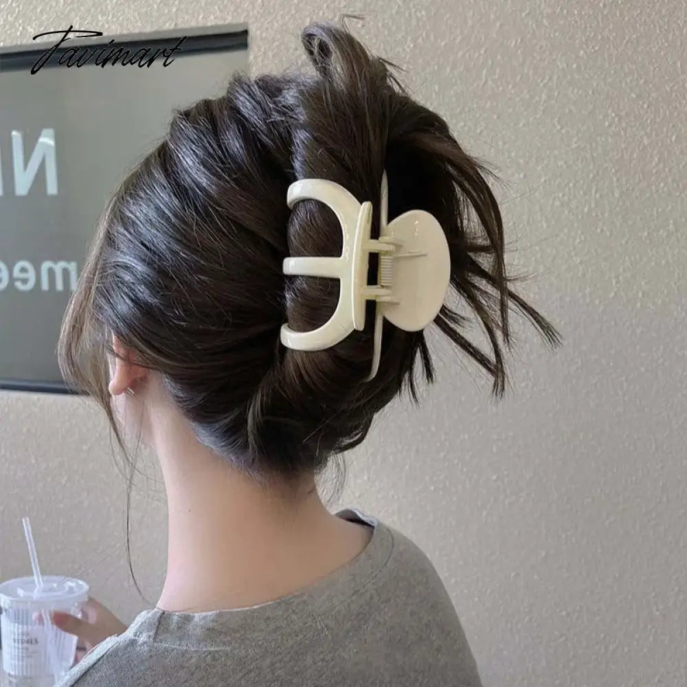 Women Fashion Large Claw Hair Clip Korean Simple Acrylic Hairgrips Shark Clip Clamp Hairpins for Girls Hair Accessories Headwear