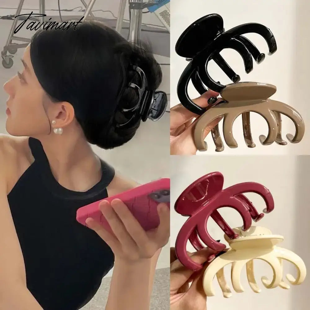 Women Fashion Large Claw Hair Clip Korean Simple Acrylic Hairgrips Shark Clip Clamp Hairpins for Girls Hair Accessories Headwear
