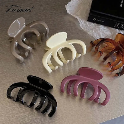 Women Fashion Large Claw Hair Clip Korean Simple Acrylic Hairgrips Shark Clip Clamp Hairpins for Girls Hair Accessories Headwear