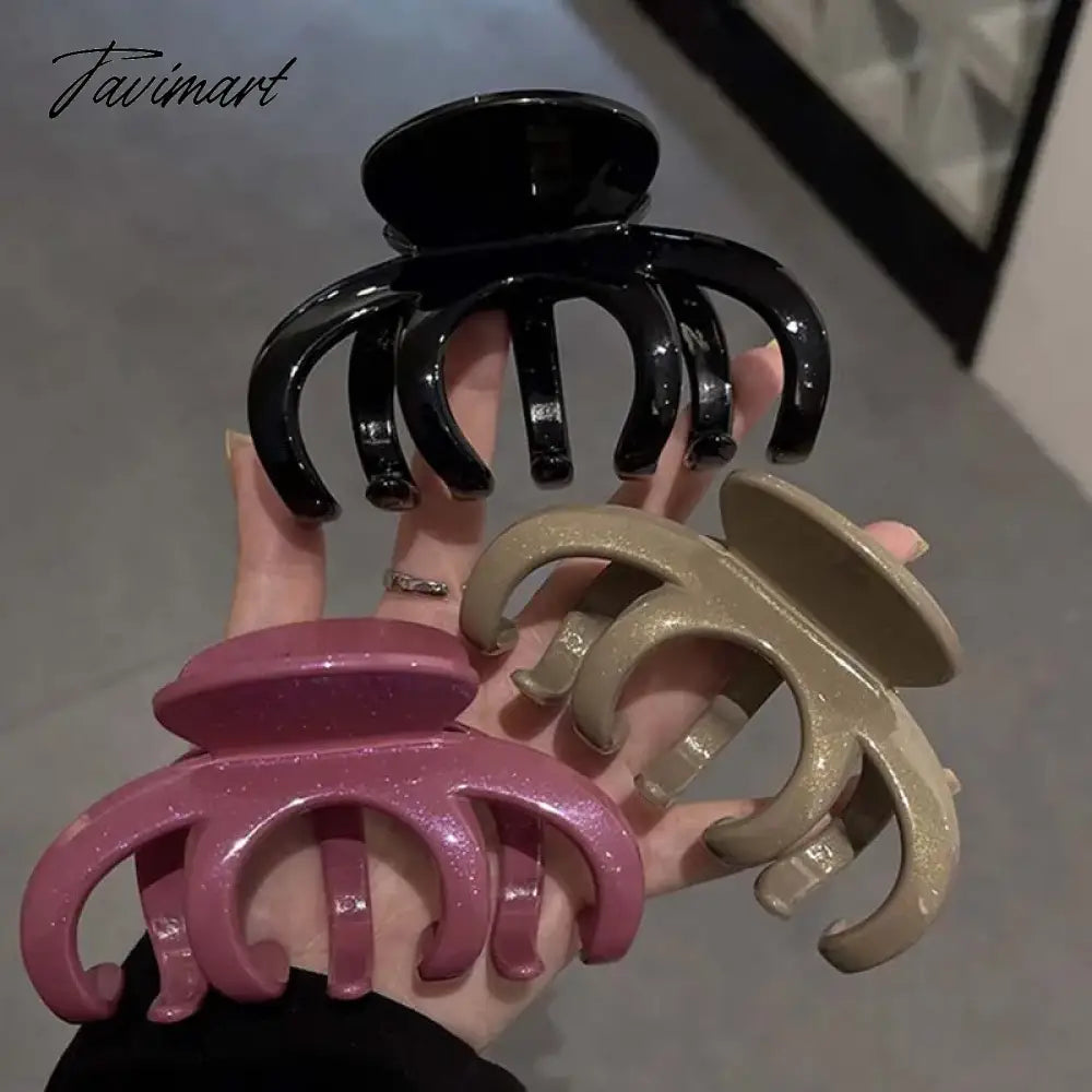 Women Fashion Large Claw Hair Clip Korean Simple Acrylic Hairgrips Shark Clip Clamp Hairpins for Girls Hair Accessories Headwear