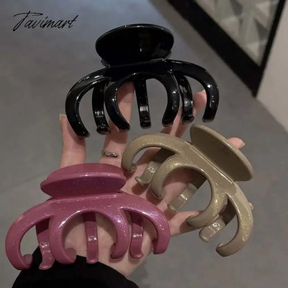 Women Fashion Large Claw Hair Clip Korean Simple Acrylic Hairgrips Shark Clip Clamp Hairpins for Girls Hair Accessories Headwear
