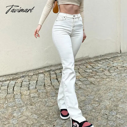 Women jeans White Jeans For Girls Fashion Full Length High Waist Vintage Trouser For Frmale Women's Denim Pants Streetwear