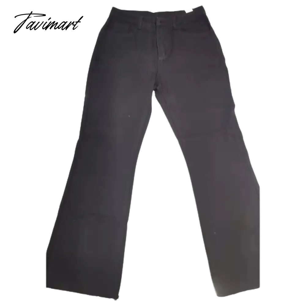 Women Retro Trousers Casual Jeans High Rise Cargo Pants Straight 90s Korean Fashion Streetwear