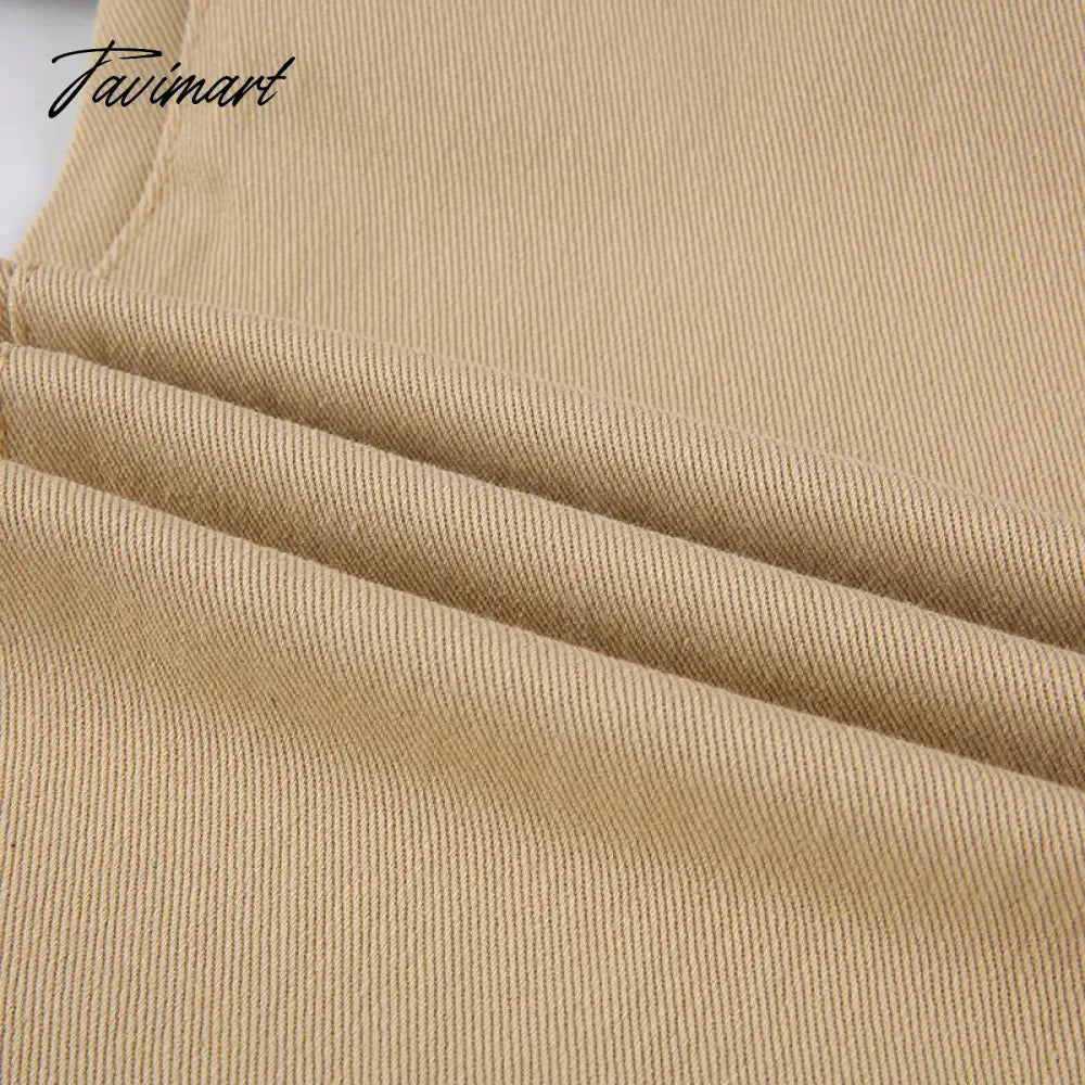Women Retro Trousers Casual Jeans High Rise Cargo Pants Straight 90s Korean Fashion Streetwear