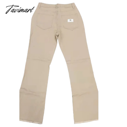 Women Retro Trousers Casual Jeans High Rise Cargo Pants Straight 90s Korean Fashion Streetwear