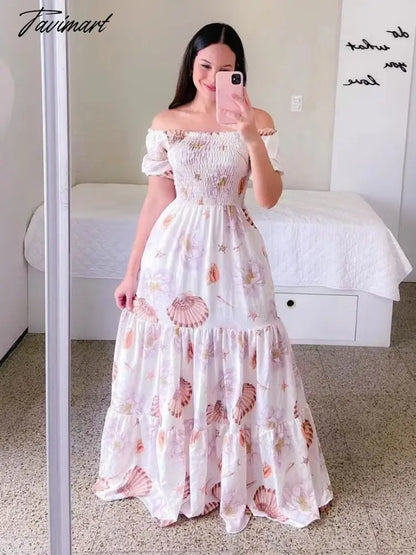 Women's Butterfly Summer Dress Tube Top Short Sleeve Ruffle Hem A Line Date Night Robes Vacation Bohemian Maxi Dresses XXXL