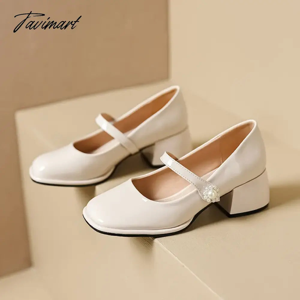 Women's Chunky Block Pumps Slip On Low Heel Closed Round Toe Dress Classic Mid Square Shoes Wedding Party Office Lady Shoes