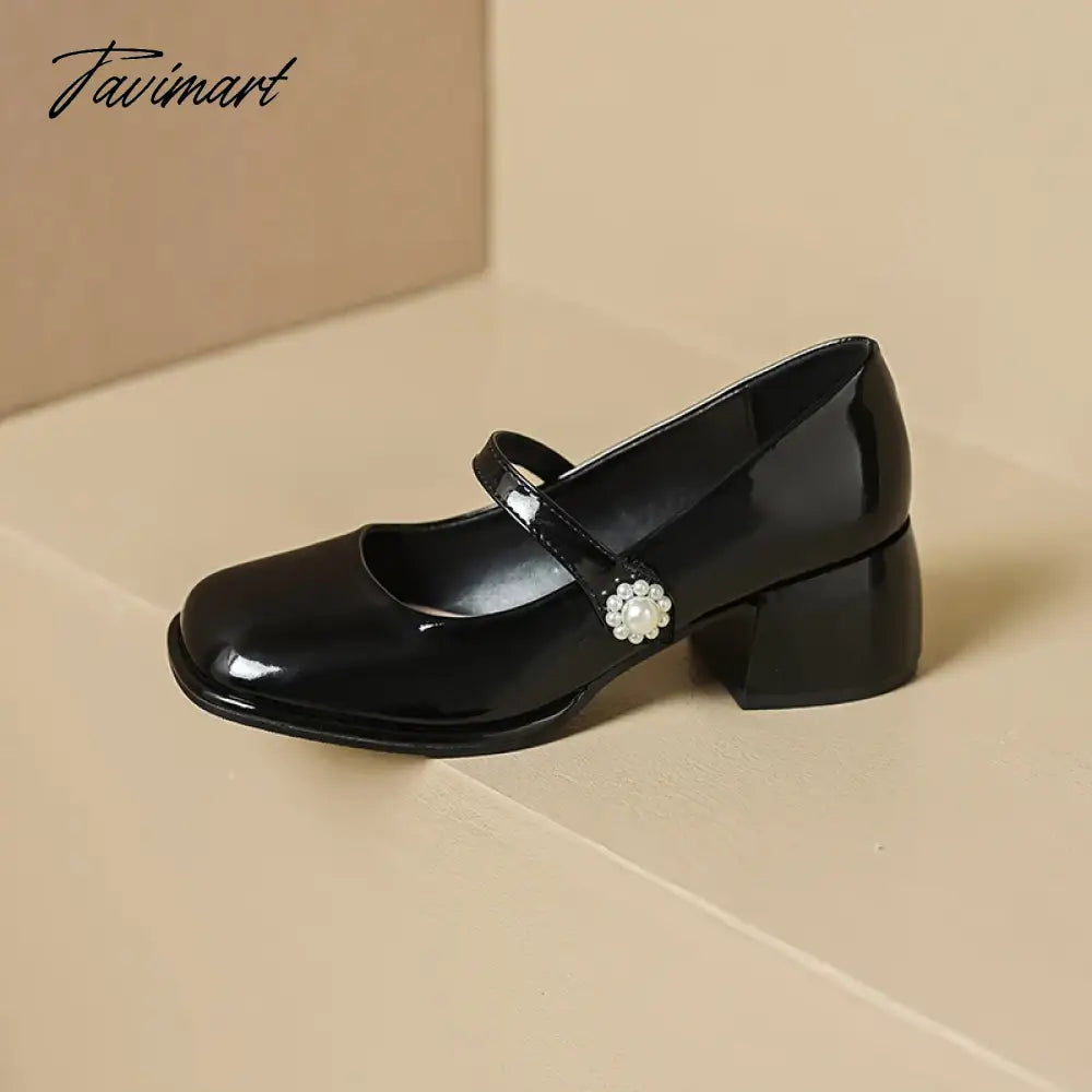 Women's Chunky Block Pumps Slip On Low Heel Closed Round Toe Dress Classic Mid Square Shoes Wedding Party Office Lady Shoes