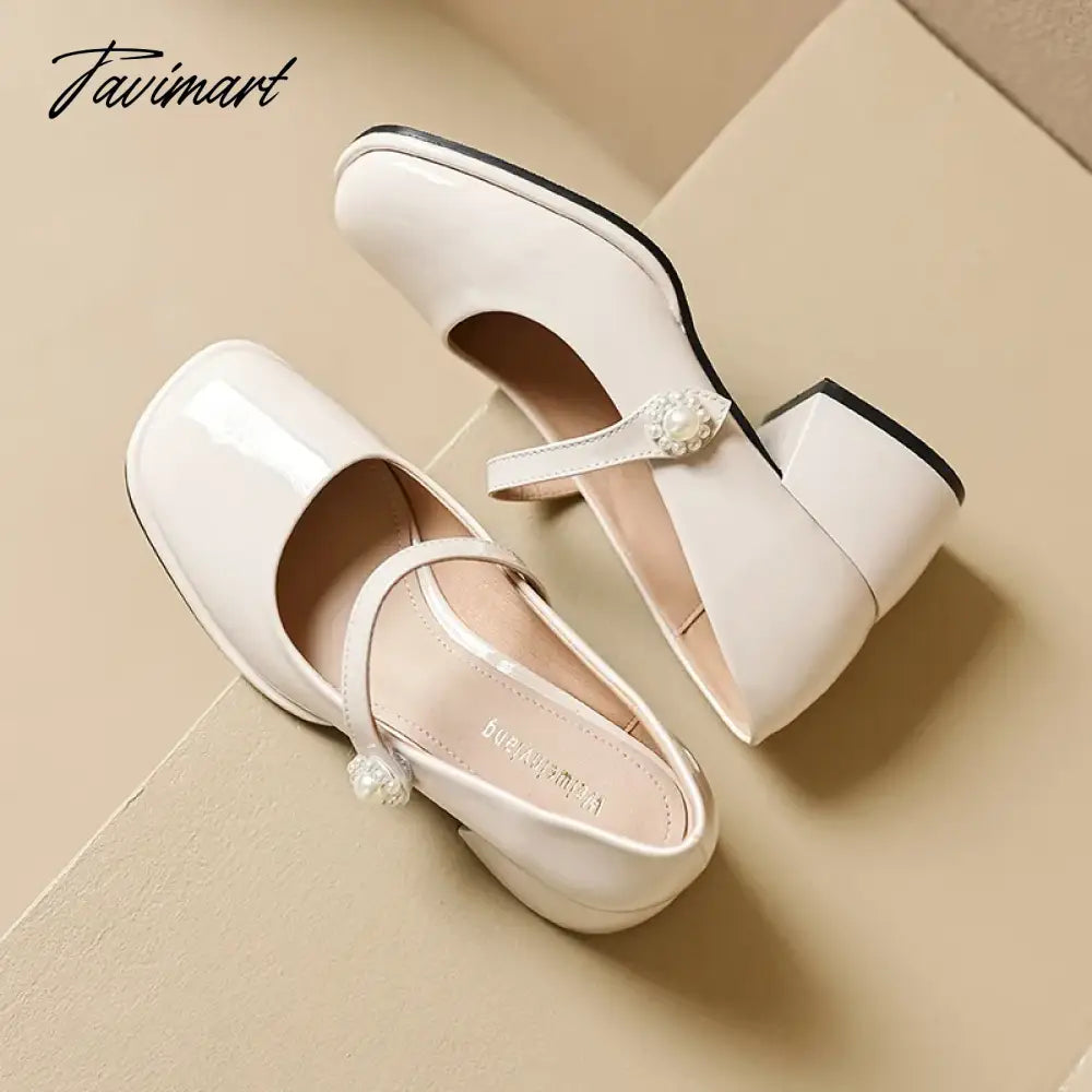 Women's Chunky Block Pumps Slip On Low Heel Closed Round Toe Dress Classic Mid Square Shoes Wedding Party Office Lady Shoes