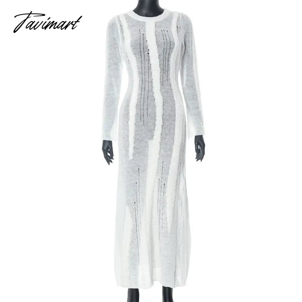 Women's clothing autumn and winter new knitted long-sleeved high waist temperament hot girl dress dress club party Vestido