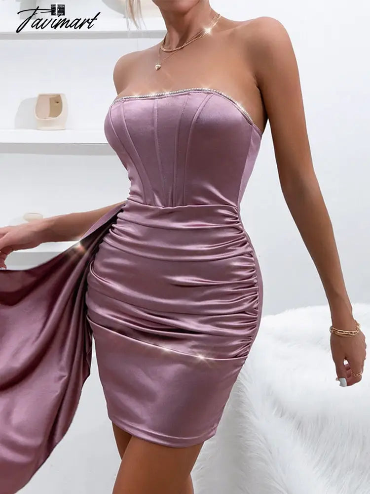 Women's formal dresses for women broken diamond tassel irregular fish bone corset mini dress glitter dress elegant party