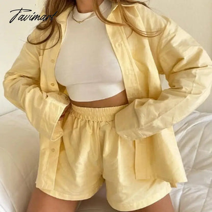 Women's Home Clothes Lounge Wear Pajamas Pink Plaid Long Sleeve Shirt Tops and High Waisted Mini Shorts Two Piece Set Tracksuit
