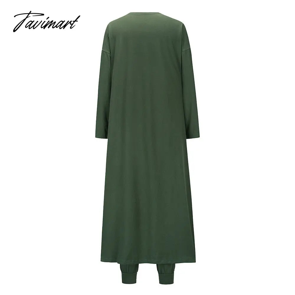 Womens Pajamas Set Fall Winter 3 Piece Loungewear Set Crop Vest Top Loose Pants and Cardigan Knitwear Lounge Set
