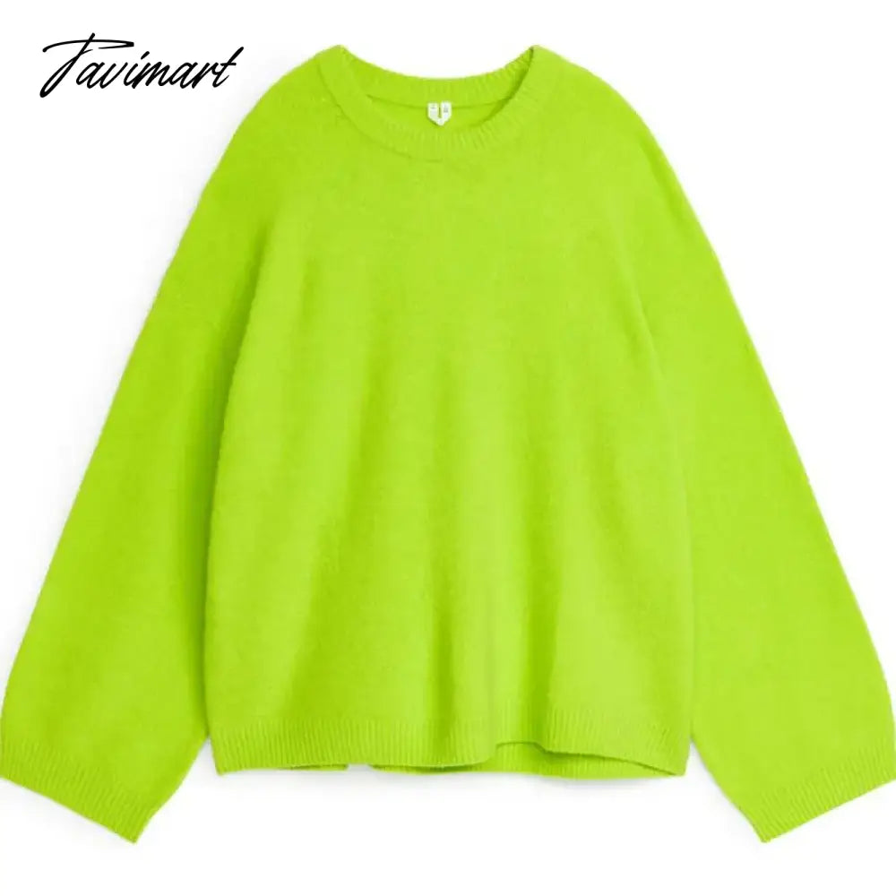 Women's Solid O-neck Pullover Sweaters Autumn Winter Long Sleeve Knitted Jumpers Versatile Fashion Female Warm Fit Knitwear
