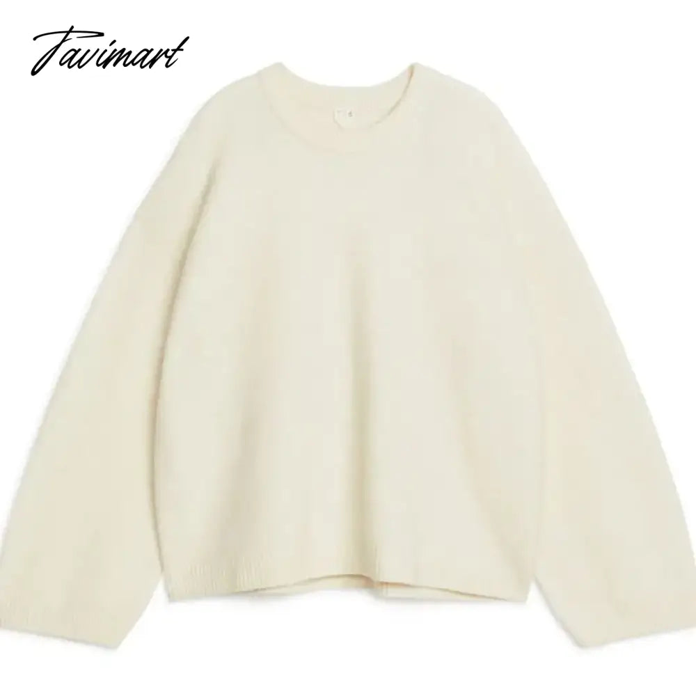 Women's Solid O-neck Pullover Sweaters Autumn Winter Long Sleeve Knitted Jumpers Versatile Fashion Female Warm Fit Knitwear