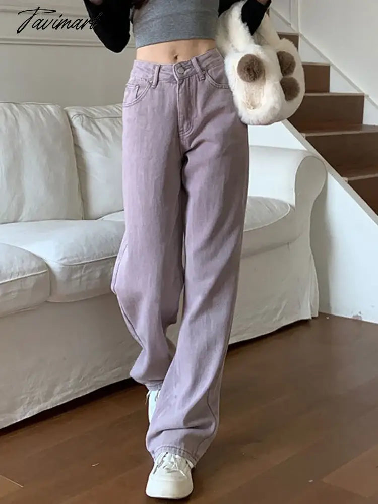 Y2K Low Waist Wide Jeans High Street Women's Pants Pink Baggy Jeans Streetwear Female Clothing Baggy Trousers Jeans