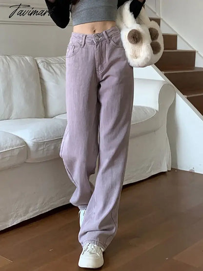 Y2K Low Waist Wide Jeans High Street Women's Pants Pink Baggy Jeans Streetwear Female Clothing Baggy Trousers Jeans