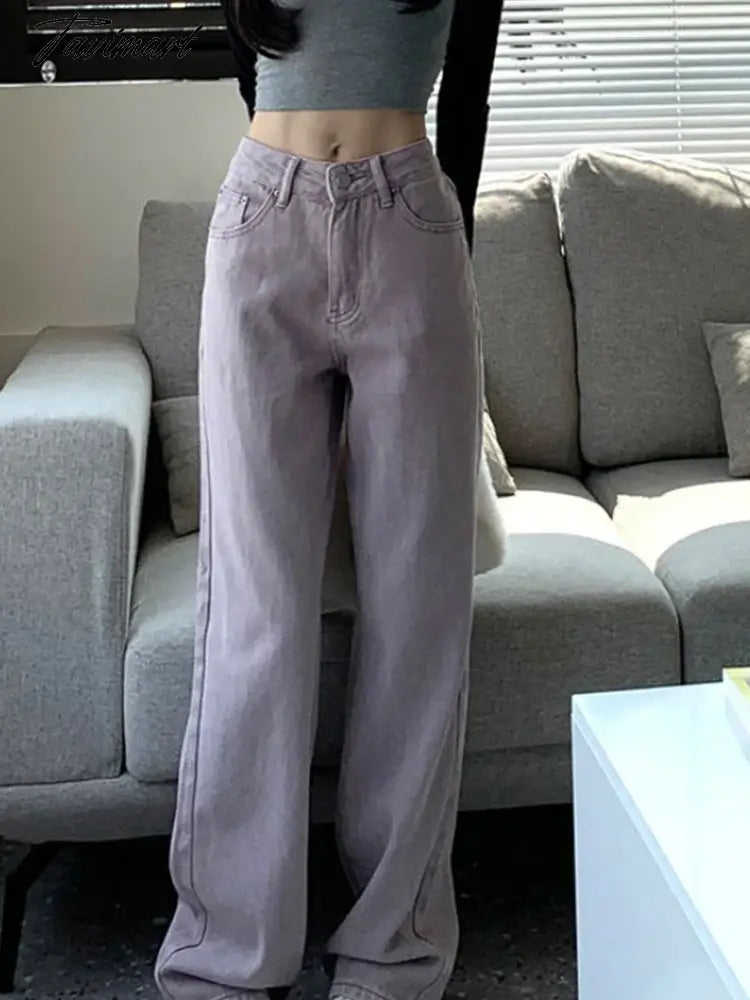 Y2K Low Waist Wide Jeans High Street Women's Pants Pink Baggy Jeans Streetwear Female Clothing Baggy Trousers Jeans