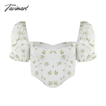 Y2k Tops New Arrivals Floral Summer Crop Top Women House of Cb Top Sexy Corset Top Lined Outfits Girl Party ClubWear
