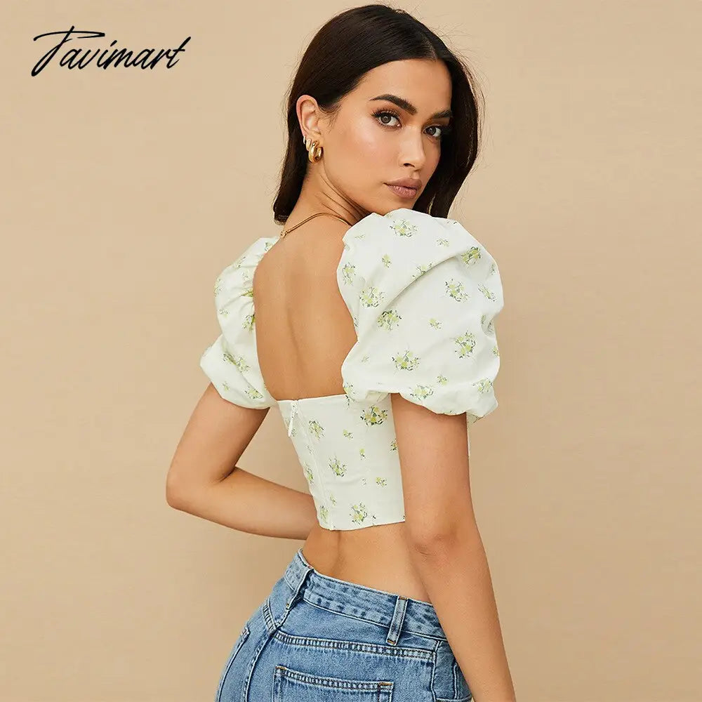Y2k Tops New Arrivals Floral Summer Crop Top Women House of Cb Top Sexy Corset Top Lined Outfits Girl Party ClubWear