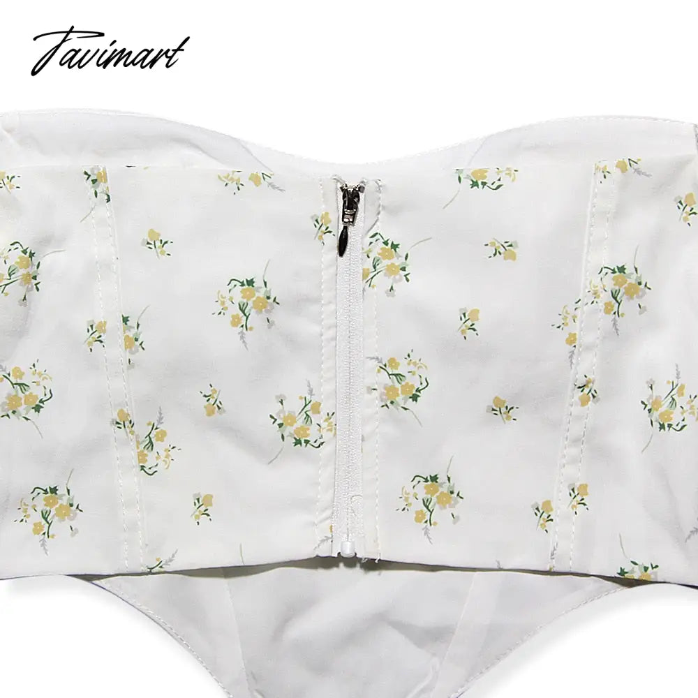 Y2k Tops New Arrivals Floral Summer Crop Top Women House of Cb Top Sexy Corset Top Lined Outfits Girl Party ClubWear