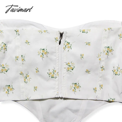 Y2k Tops New Arrivals Floral Summer Crop Top Women House of Cb Top Sexy Corset Top Lined Outfits Girl Party ClubWear