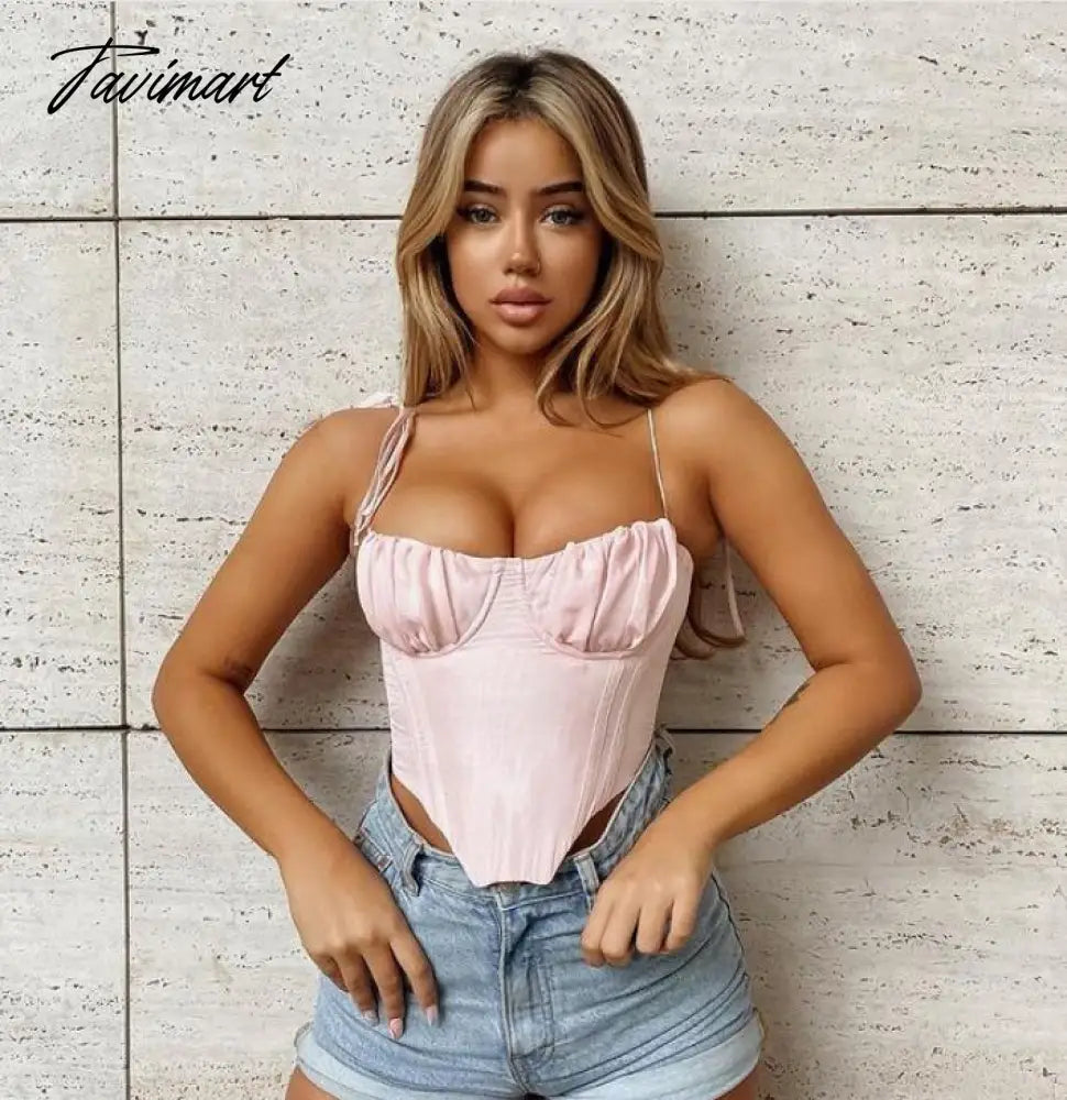 Y2k Tops New Arrivals Floral Summer Crop Top Women House of Cb Top Sexy Corset Top Lined Outfits Girl Party ClubWear