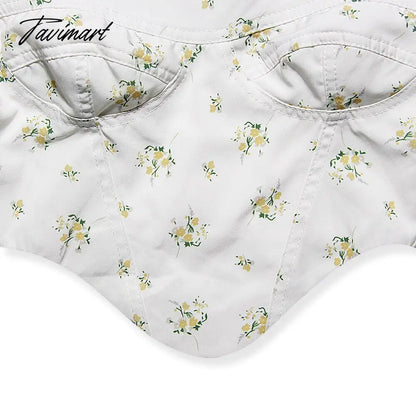 Y2k Tops New Arrivals Floral Summer Crop Top Women House of Cb Top Sexy Corset Top Lined Outfits Girl Party ClubWear