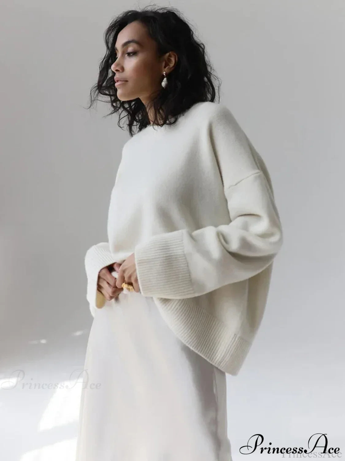 Vintage Casual Cozy Stylish Autumnal Streetwear Warm Long Sleeve Sweater