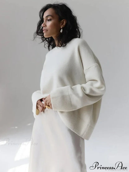 Vintage Casual Cozy Stylish Autumnal Streetwear Warm Long Sleeve Sweater