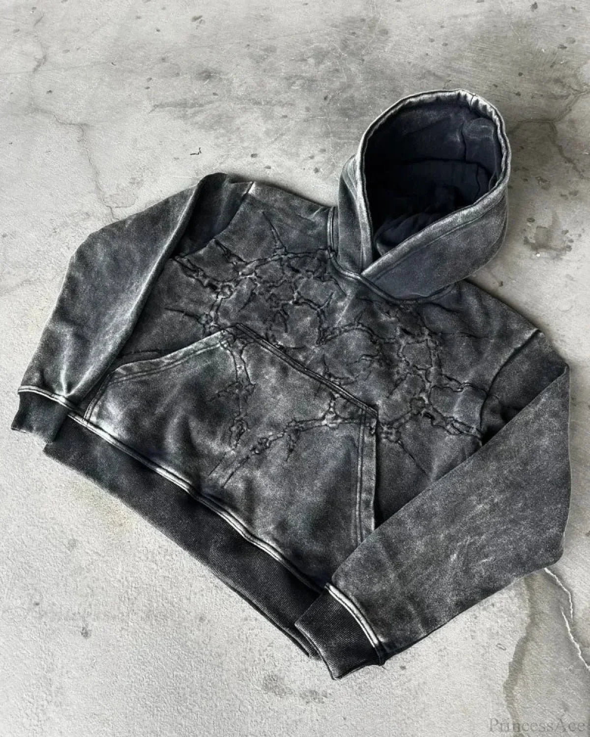 Vintage Wash Zip Up Hoodie