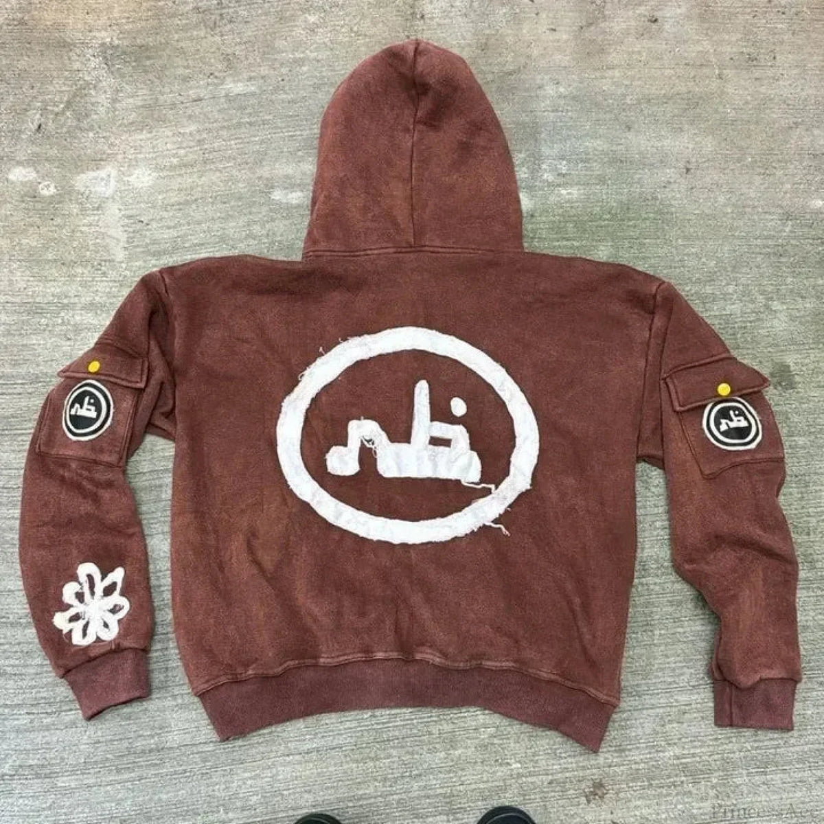 Vintage Wash Zip Up Hoodie