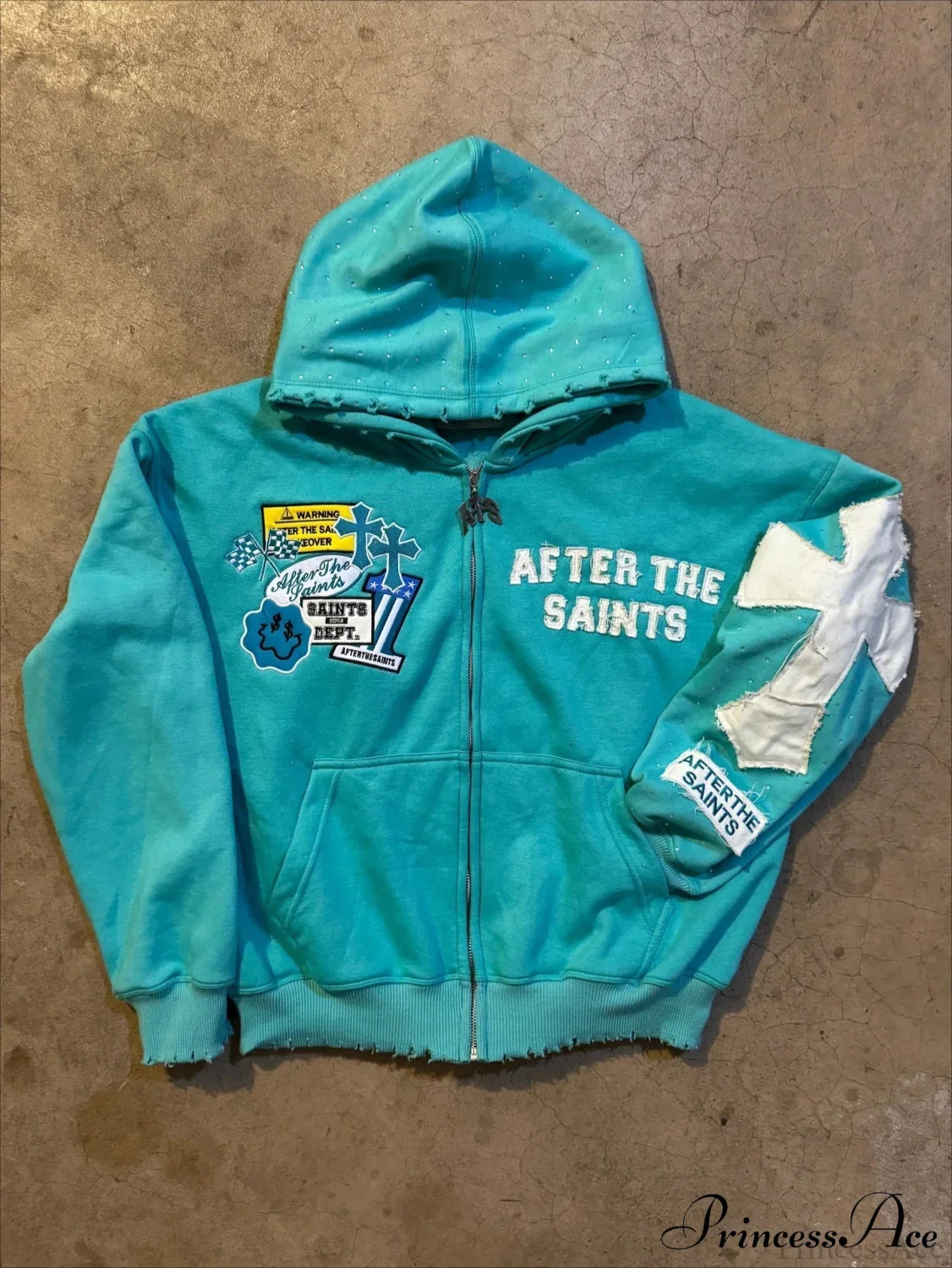 Y2K Letter Print  Street Casual Hoodie